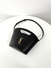 Fortok Saint Laurent Celia Mini Tote In Black Smooth Leather 791069 29x19.5x10cm - 2