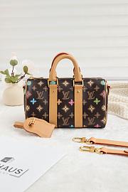 Fortok Louis Vuitton Keepall Bandoulière 25 Bag Brown Monogram Craggy Coated Canvas M24849 - 1