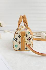 Fortok Louis Vuitton Keepall Bandoulière 25 Bag White Monogram Craggy Coated Canvas M24848 - 5