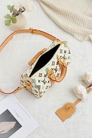 Fortok Louis Vuitton Keepall Bandoulière 25 Bag White Monogram Craggy Coated Canvas M24848 - 2