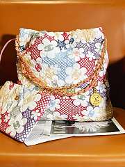Fortok Chanel Fragmented Lace & Gold Metallic Colorful Bag AS3260 35×37×7cm - 1