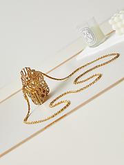 Fortok Chanel Star Minaudiere Gold-Tone Metal& Metallic Lambskin Bag AS4028 11.5x11x4cm - 5
