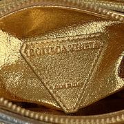 Fortok Bottega Veneta Jodie Mini Metallic Leather Tote Bag 755540 28x23x8cm - 4