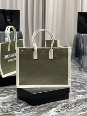 Fortok Saint Laurent Rive Gauche Tote Bag Green 509415 48x36x16cm - 5