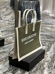 Fortok Saint Laurent Rive Gauche Tote Bag Green 509415 48x36x16cm - 4