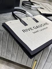 Fortok Saint Laurent Rive Gauche Tote Bag Beige and Black 509415 48x36x16cm - 3