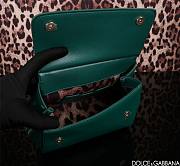 Fortok Dolce&Gabbana Green Patent Leather Sicily Bag 20x16x8cm - 6