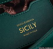 Fortok Dolce&Gabbana Green Patent Leather Sicily Bag 20x16x8cm - 2