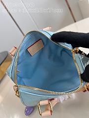 Fortok Louis Vuitton Nano Speedy Bag Blue M83000 16x10x7.5cm - 4