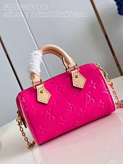 Fortok Louis Vuitton Nano Speedy Bag Pink M83000 16x10x7.5cm - 1