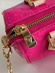 Fortok Louis Vuitton Nano Speedy Bag Pink M83000 16x10x7.5cm - 4