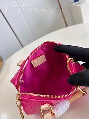 Fortok Louis Vuitton Nano Speedy Bag Pink M83000 16x10x7.5cm - 3