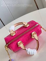 Fortok Louis Vuitton Nano Speedy Bag Pink M83000 16x10x7.5cm - 5