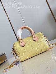 Fortok Louis Vuitton Nano Speedy Bag Yellow M83000 16x10x7.5cm - 1