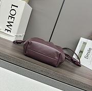 Fortok Loewe Flamenco Purse Mini Bag Burgundy 23x17x5.5cm - 5