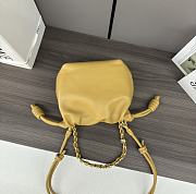 Fortok Loewe Flamenco Purse Mini Bag Yellow 23x17x5.5cm - 5