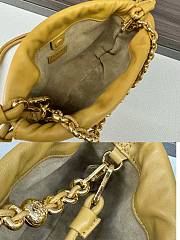 Fortok Loewe Flamenco Purse Mini Bag Yellow 23x17x5.5cm - 2