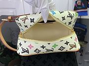 Fortok Louis Vuitton Locker Dopp Kit Bag White M47069 23x13x12cm - 6