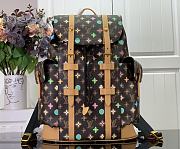 Fortok Louis Vuitton Christopher MM Backpack Brown Monogram Craggy Canvas M25240 38x44x12.5cm - 1