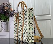 Fortok Louis Vuitton Sac Plat Carryall Bag White Monogram Craggy Canvas M24859 36.5x38x9cm - 3