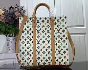 Fortok Louis Vuitton Sac Plat Carryall Bag White Monogram Craggy Canvas M24859 36.5x38x9cm - 2