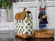 Fortok Louis Vuitton Nano Steamer Bag White Monogram Craggy Canvas M83429 15x18x7cm - 5