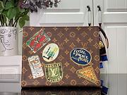 Fortok Louis Vuitton Toilet Pouch Flight Mode M83487 20x25x5.5cm  - 1