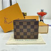 Fortok Louis Vuitton Multiple Damier Graphite Wallet Brown N60895 11.5x9.5x2cm - 1