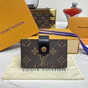 Fortok Louis Vuitton Card Holder Brown M80878 10.5x7.5x1.9cm - 1