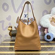 Fortok Louis Vuitton Low Key Hobo MM Bag Brown M24974 31x35x18cm - 2