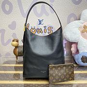 Fortok Louis Vuitton Low Key Hobo MM Bag Black M24856 31x35x18cm - 1