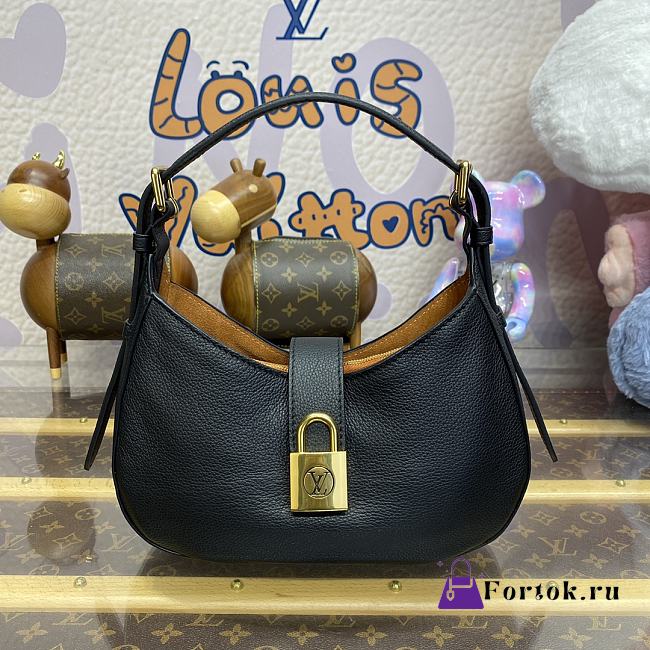 Fortok Louis Vuitton Low Key Shoulder Bag Black M24611 26x18x7cm - 1