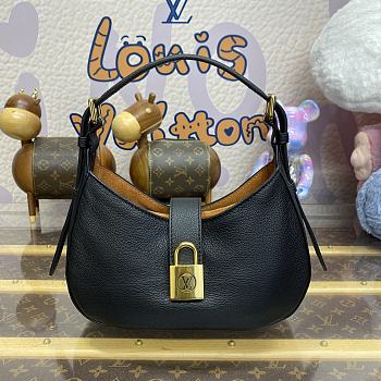 Fortok Louis Vuitton Low Key Shoulder Bag Black M24611 26x18x7cm