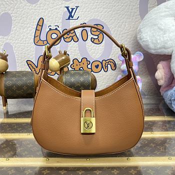 Fortok Louis Vuitton Low Key Shoulder Bag Brown M24885 26x18x7cm