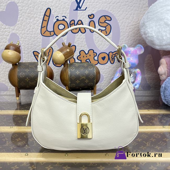 Fortok Louis Vuitton Low Key Shoulder Bag White M24990 26x18x7cm - 1