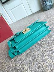 Fortok Salvatore Ferragamo Shoulder Bag Green 21G179 24.5x7x15.5cm - 6