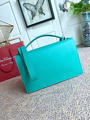 Fortok Salvatore Ferragamo Shoulder Bag Green 21G179 24.5x7x15.5cm - 3