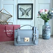 Fortok Salvatore Ferragamo Shoulder Bag Blue 21G179 24.5x7x15.5cm - 1