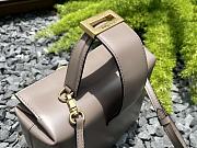 Fortok Salvatore Ferragamo Trifolio Box Bag Beige 20×15×8cm - 5