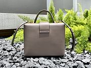 Fortok Salvatore Ferragamo Trifolio Box Bag Beige 20×15×8cm - 3