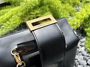 Fortok Salvatore Ferragamo Trifolio Box Bag Black 20×15×8cm - 4