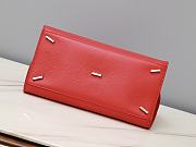 Fortok Ferragamo Hug Red Leather Handbag 31.5×19×22cm - 6