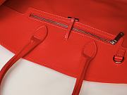 Fortok Ferragamo Hug Red Leather Handbag 31.5×19×22cm - 4