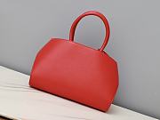 Fortok Ferragamo Hug Red Leather Handbag 31.5×19×22cm - 2