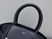 Fortok Ferragamo Hug Black Leather Handbag 31.5×19×22cm - 6