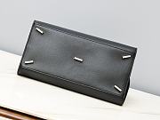 Fortok Ferragamo Hug Black/Red Leather Handbag 31.5×19×22cm - 6