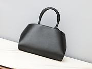 Fortok Ferragamo Hug Black/Red Leather Handbag 31.5×19×22cm - 5