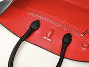 Fortok Ferragamo Hug Black/Red Leather Handbag 31.5×19×22cm - 2