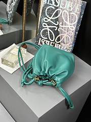 Fortok Loewe Flamenco Purse Mini Bag Green 23x17x5.5cm - 3