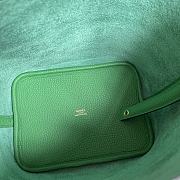 Fortok Hermes Picotin Lock Touch Bag Green 18cm - 5